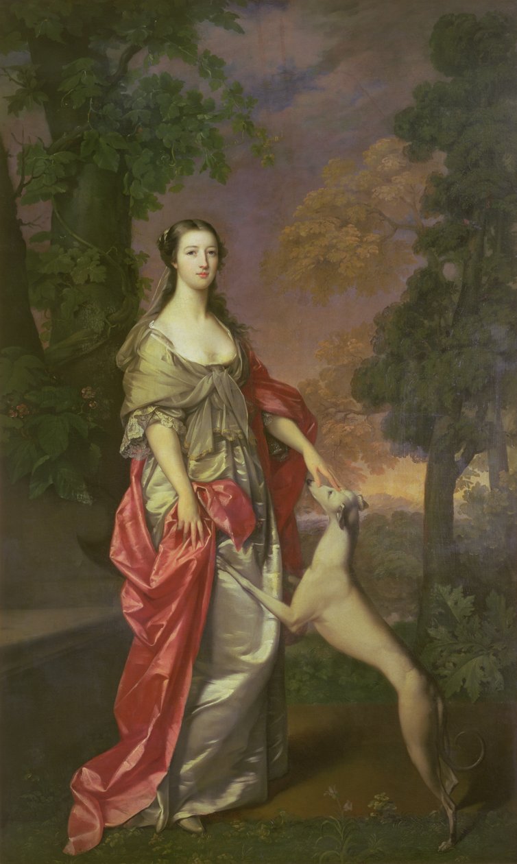 Elizabeth Gunning, hertuginde af Hamilton, 1752-3 af Gavin Hamilton