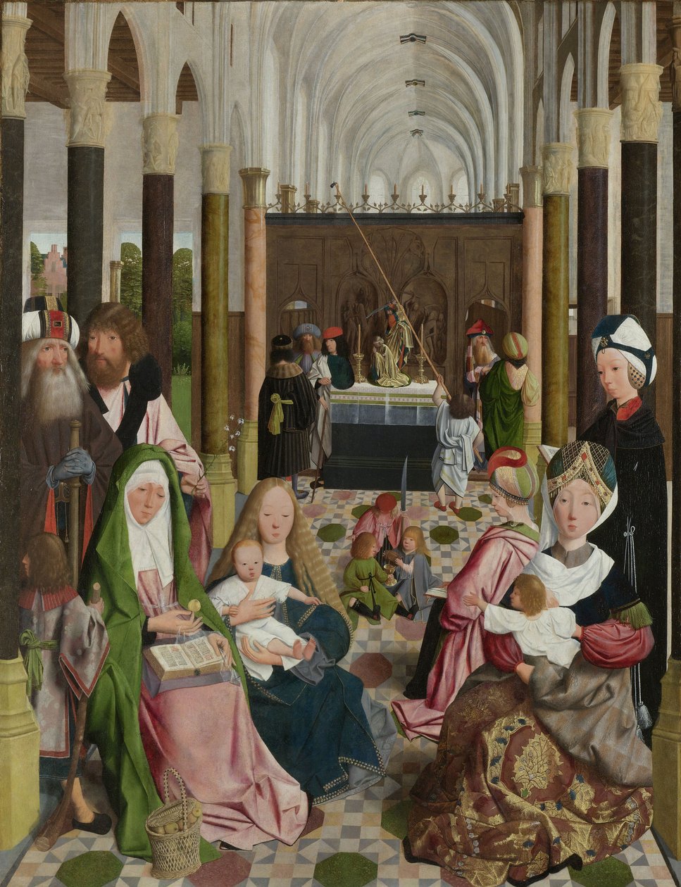 Det hellige slægtskab, c.1495 af Geertgen Tot sint Jans