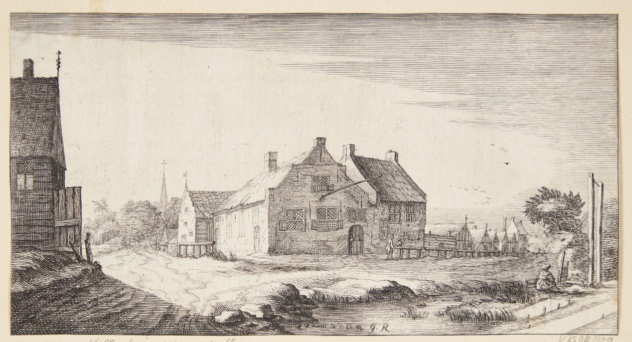 Domhuset i Ouderkerk aan de Amstel af Geertruyt Roghman