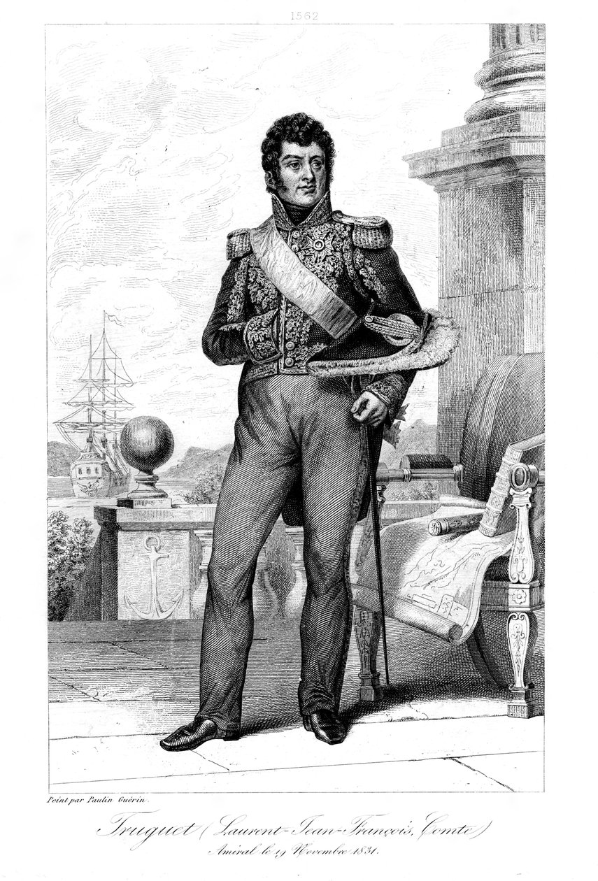 Laurent Jean Francois Truguet 1765-1831, fransk admiral, 1839. af Geille