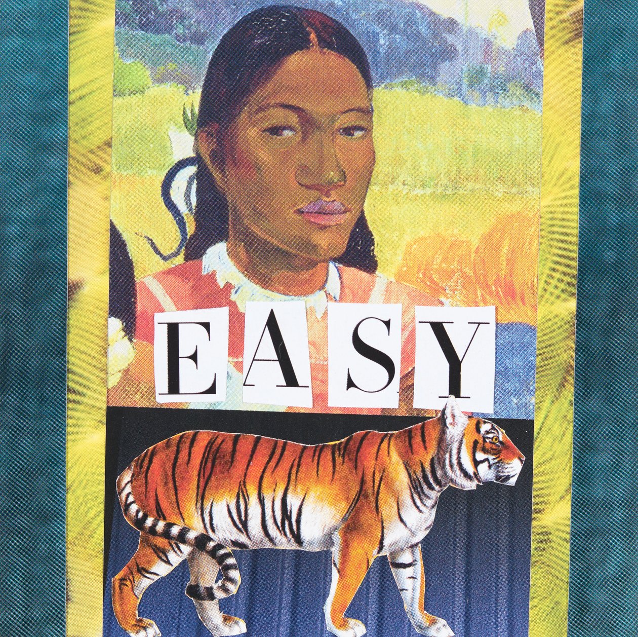 Easy Tiger, 2019 (collage) af Genevieve French