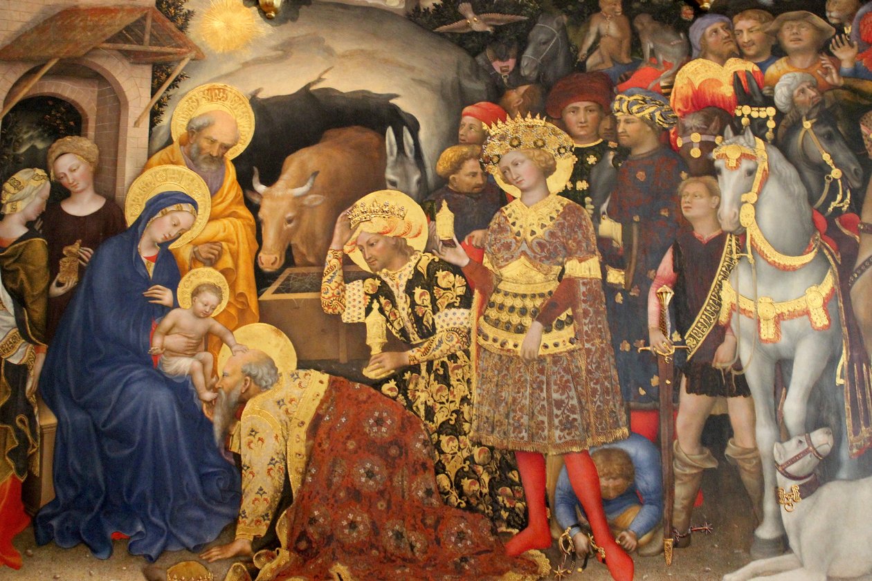 Tilbedelse af de hellige tre konger af Gentile da Fabriano