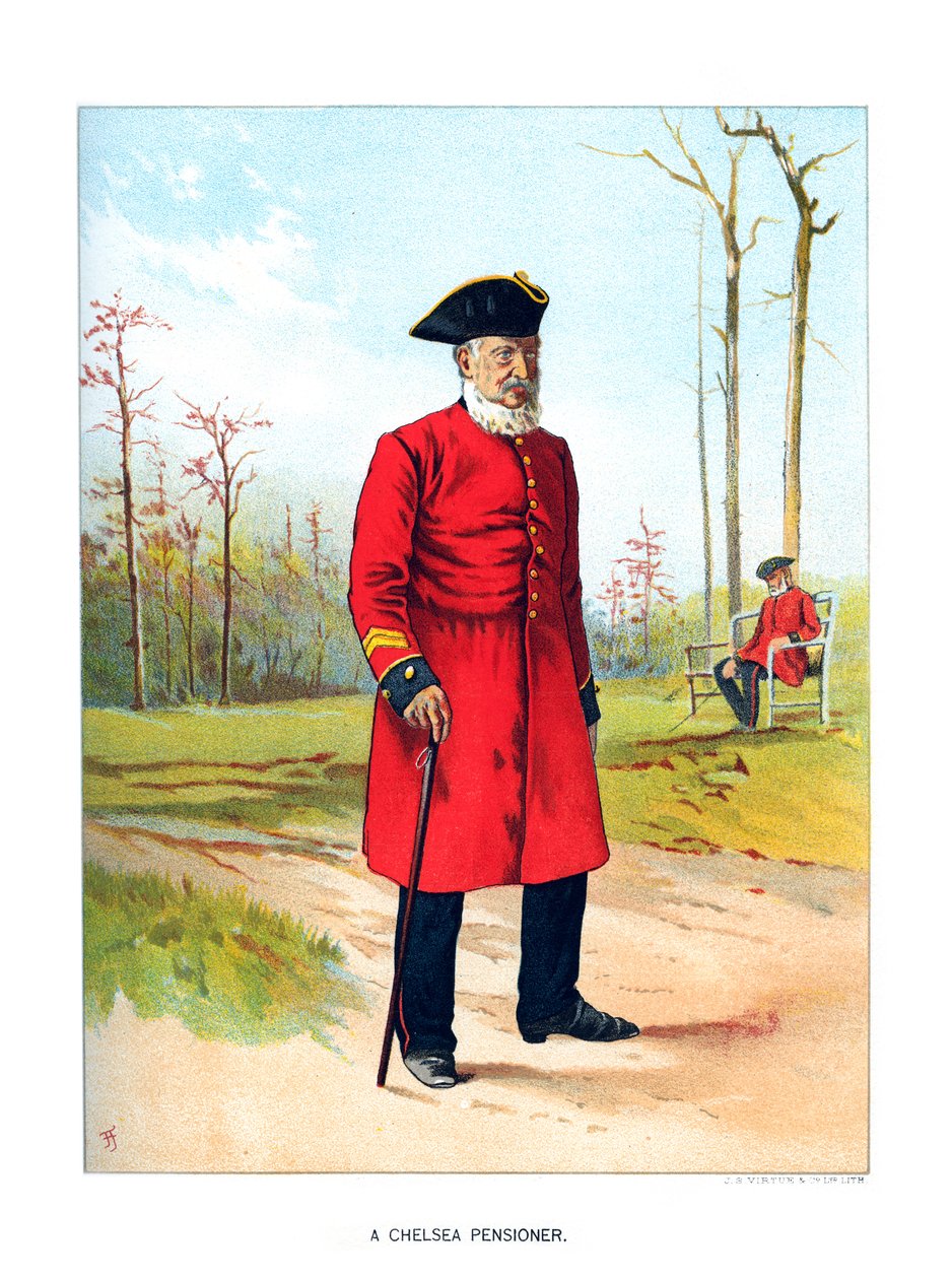 Chelsea pensionist, c1890. af Geoffrey Douglas Giles