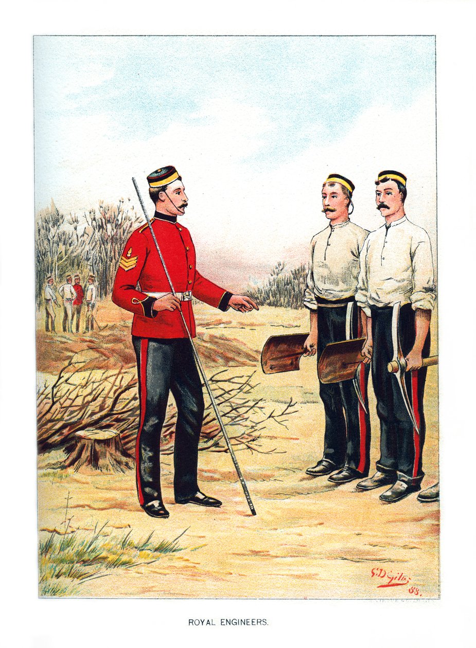 Kongelige Ingeniører, c1890. af Geoffrey Douglas Giles