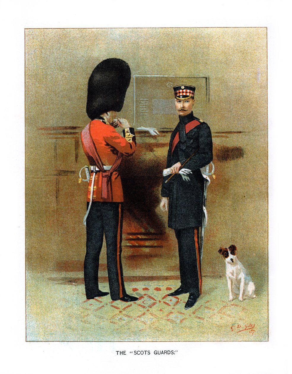 De skotske garder, c1890. af Geoffrey Douglas Giles