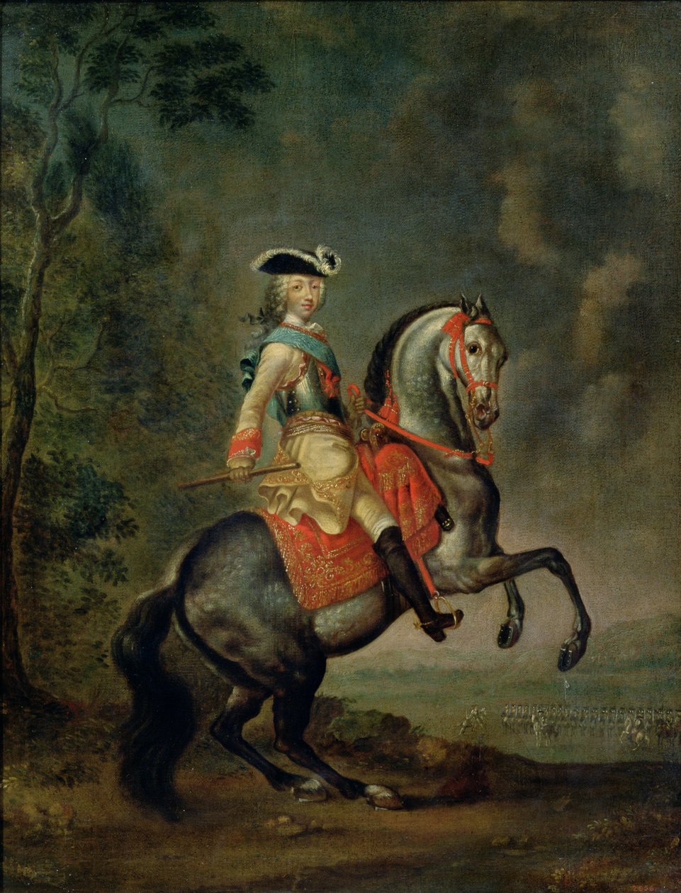 Portræt af storhertug Peter III (1728-62) af Georg Christoph Grooth