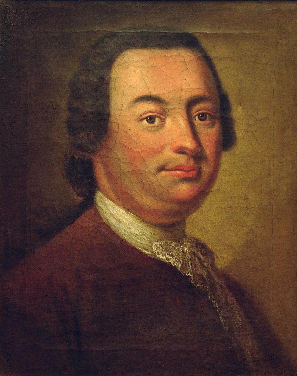 Portræt af en mand, 1774 af Georg David Matthieu