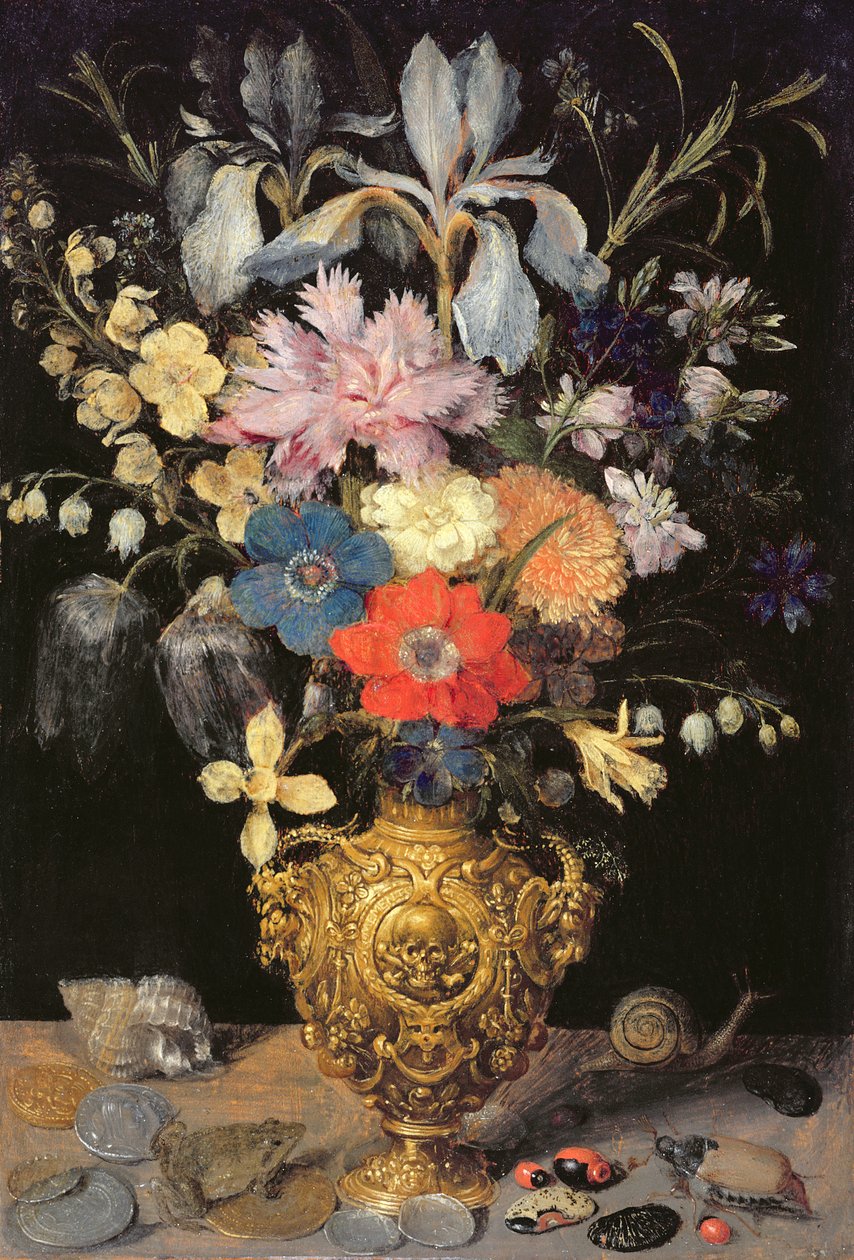 Stilleben med blomster, ca. 1604 af Georg Flegel