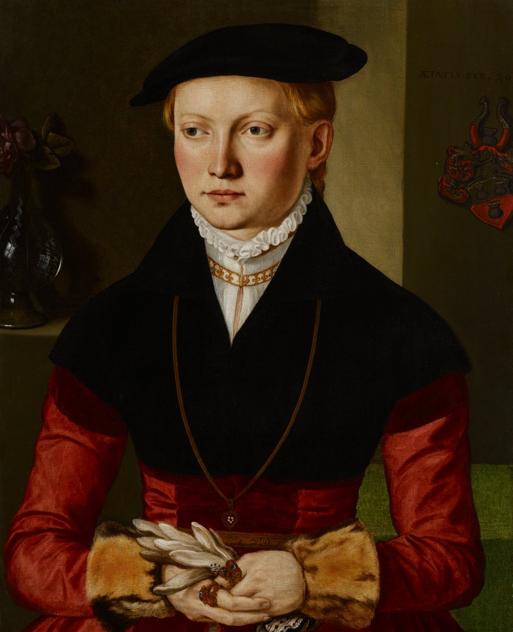Portræt af en pige, ca.1545 af Georg Pencz