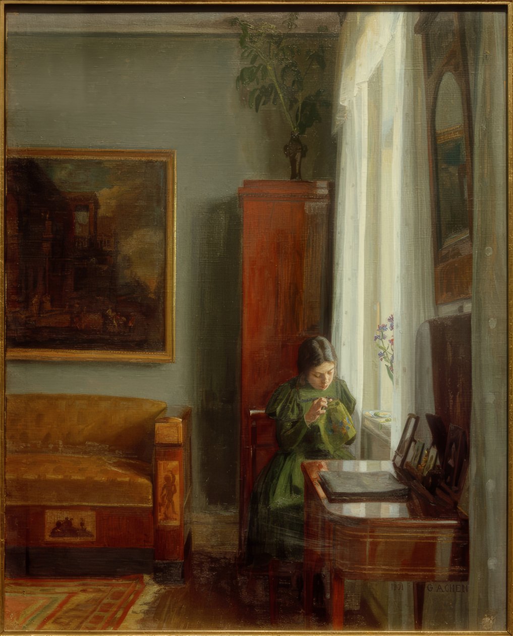 Interiør af Georg Nicolai Achen