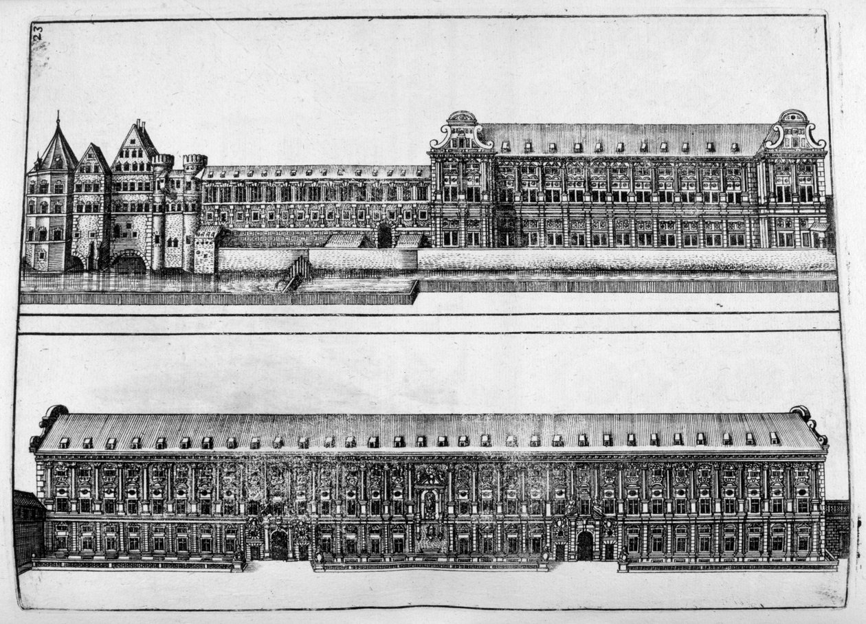 Slotsdesign, 1664 af Georg Andreas Bockler