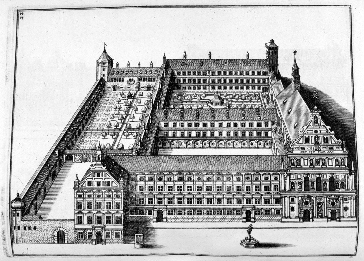 Slotsdesign, 1664 af Georg Andreas Bockler