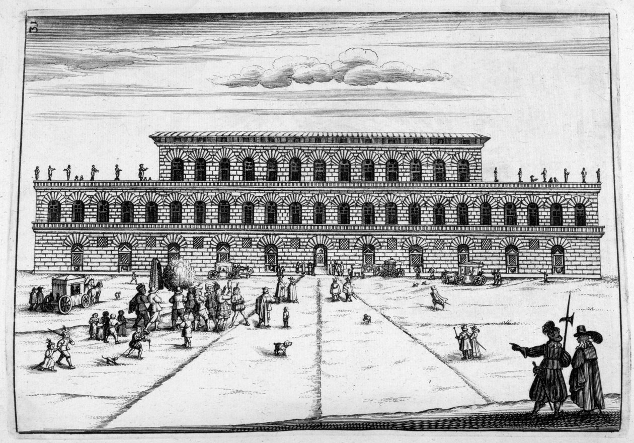 Slotsdesign, 1664 af Georg Andreas Bockler
