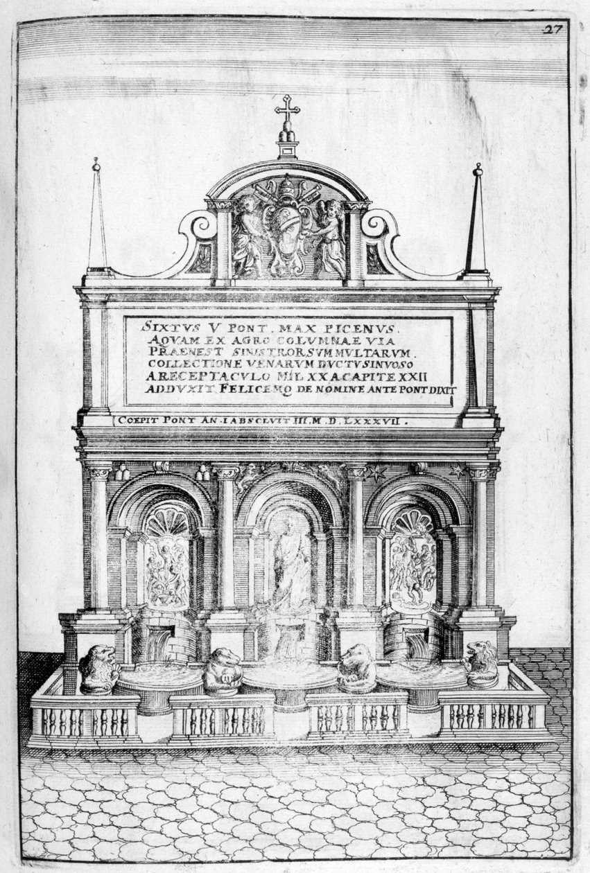 Springvandsdesign, 1664 af Georg Andreas Bockler