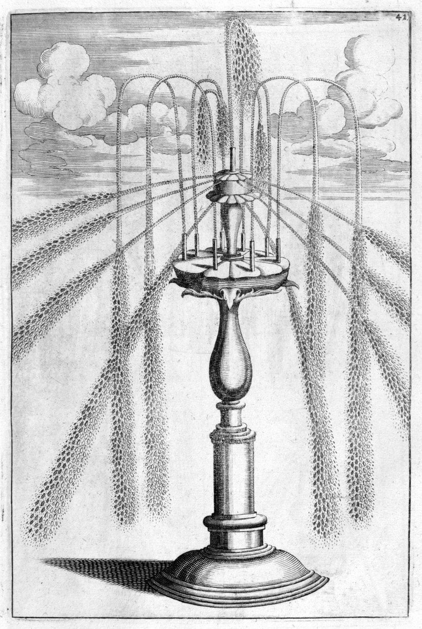 Dekorativt springvandsdesign, 1664 af Georg Andreas Bockler