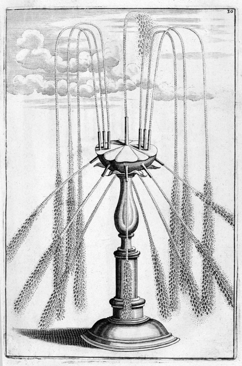 Dekorativt springvandsdesign, 1664 af Georg Andreas Bockler