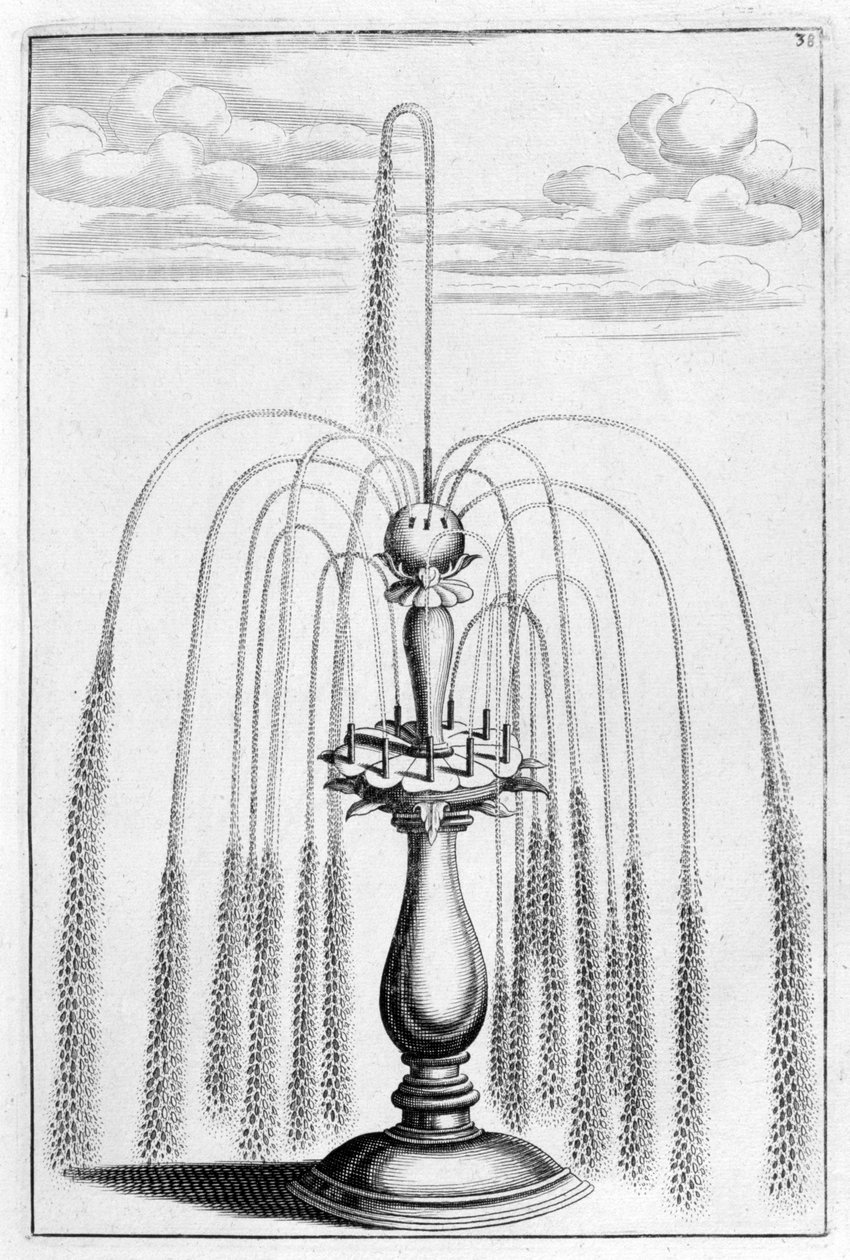 Dekorativt springvandsdesign, 1664 af Georg Andreas Bockler