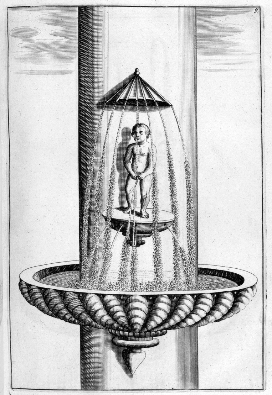 Dekorativt springvandsdesign, 1664 af Georg Andreas Bockler
