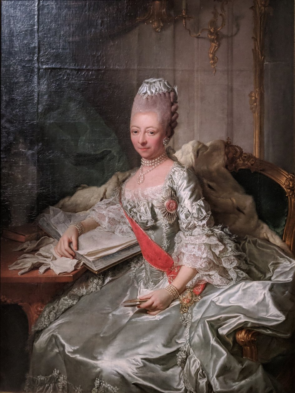 Hertuginde Luise Friederike af Mecklenburg-Schwerin af Georg David Matthieu