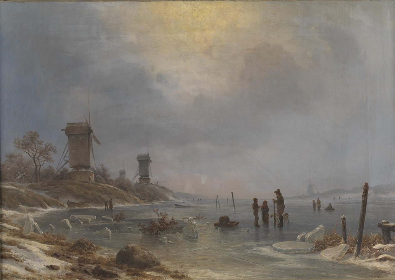 En vinterdag ved Elben af Georg Emil Libert