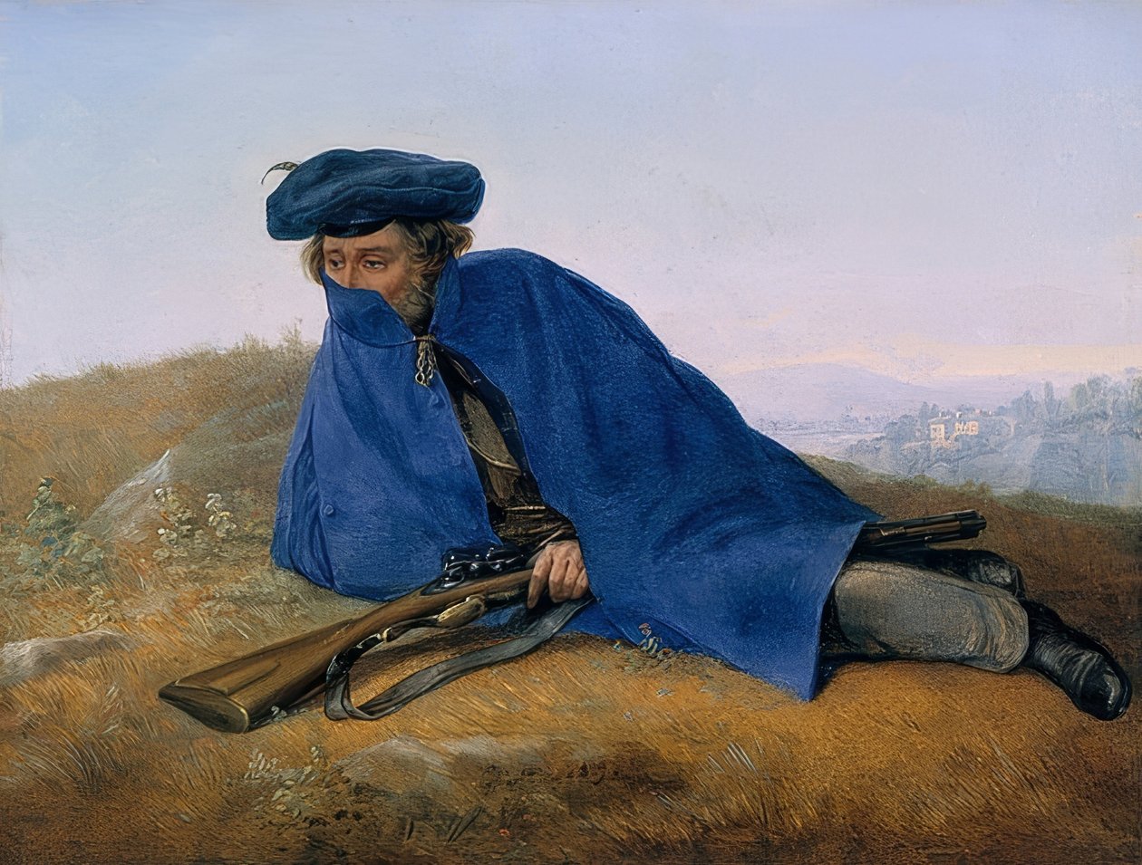På forposter. 1829 af Georg Friedrich Kersting