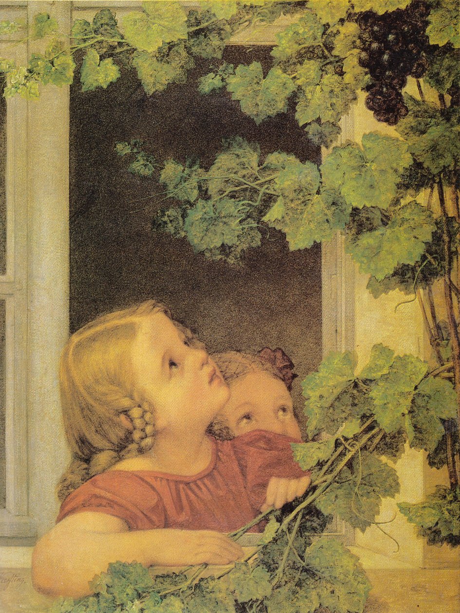 Børn ved vinduet af Georg Friedrich Kersting
