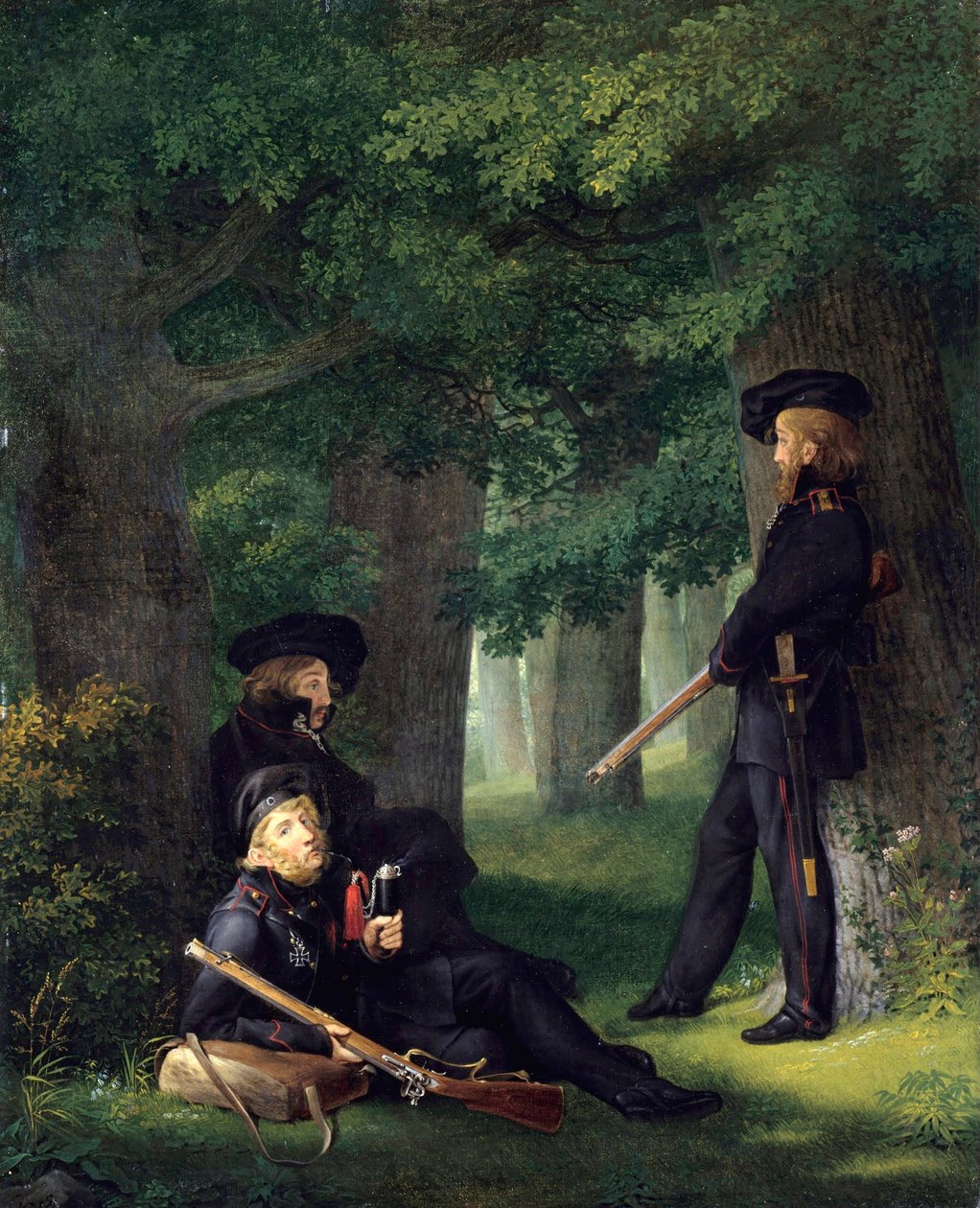 Forposttjeneste 1815 af Georg Friedrich Kersting