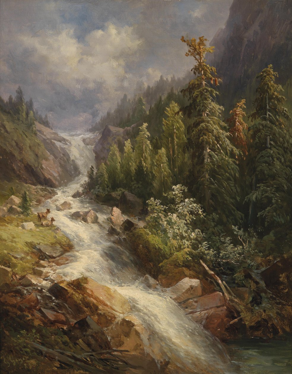 Stalbachfall am Grundlsee af Georg Geyer