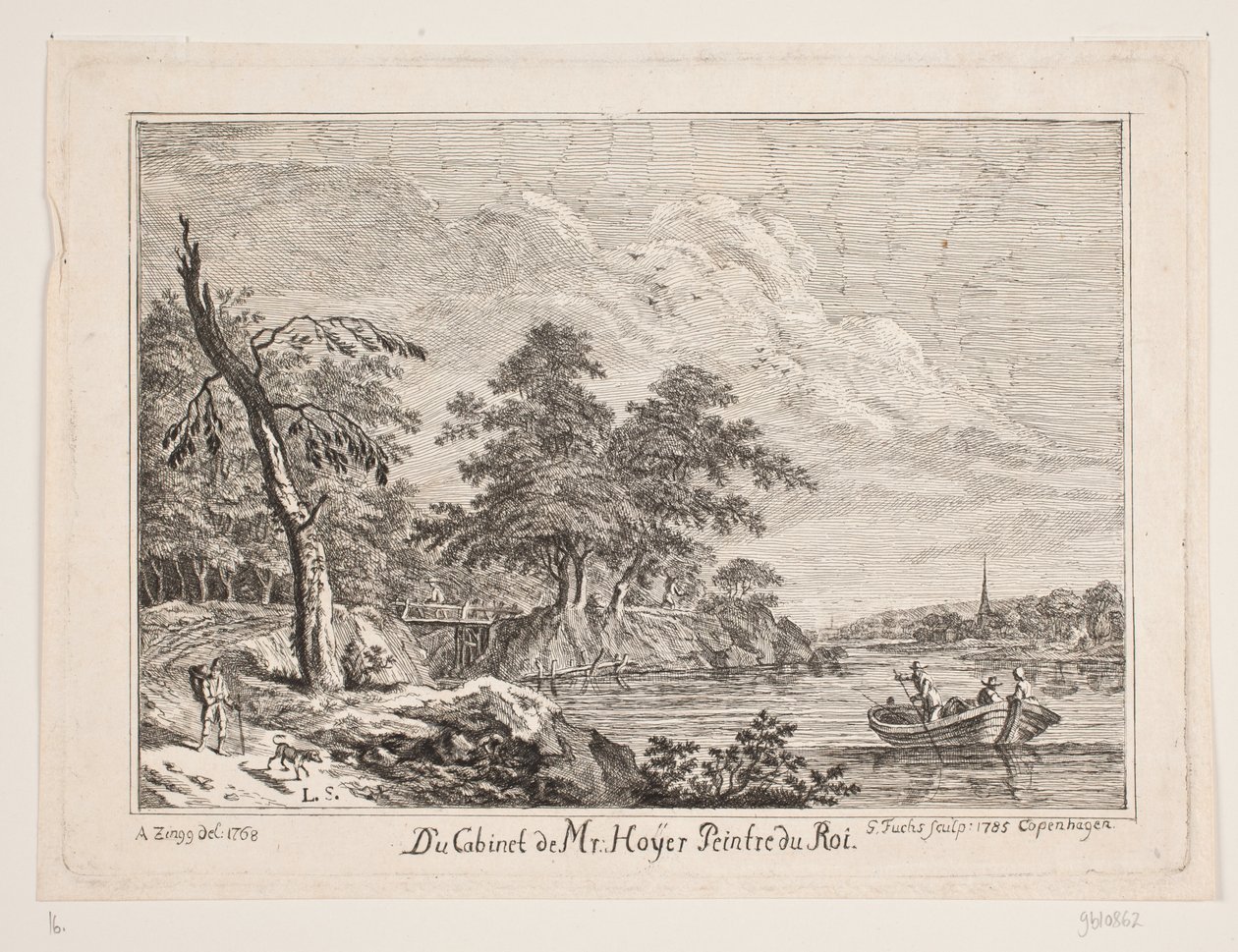 Flodparti af Georg Mathias Fuchs