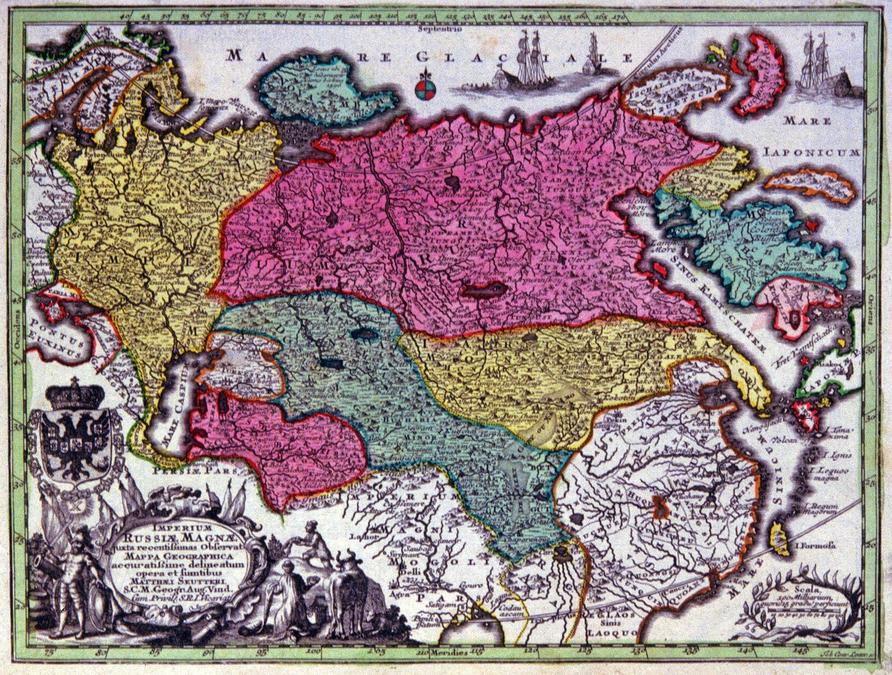 Det russiske imperium af Georg Matthäus Seutter