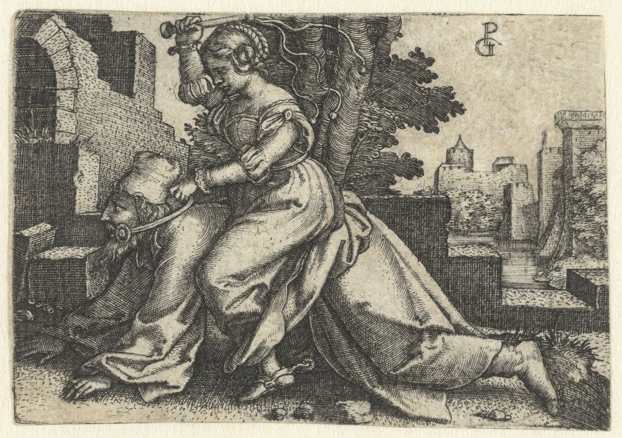 Aristoteles og Phyllis (Campaspe) af Georg Pencz