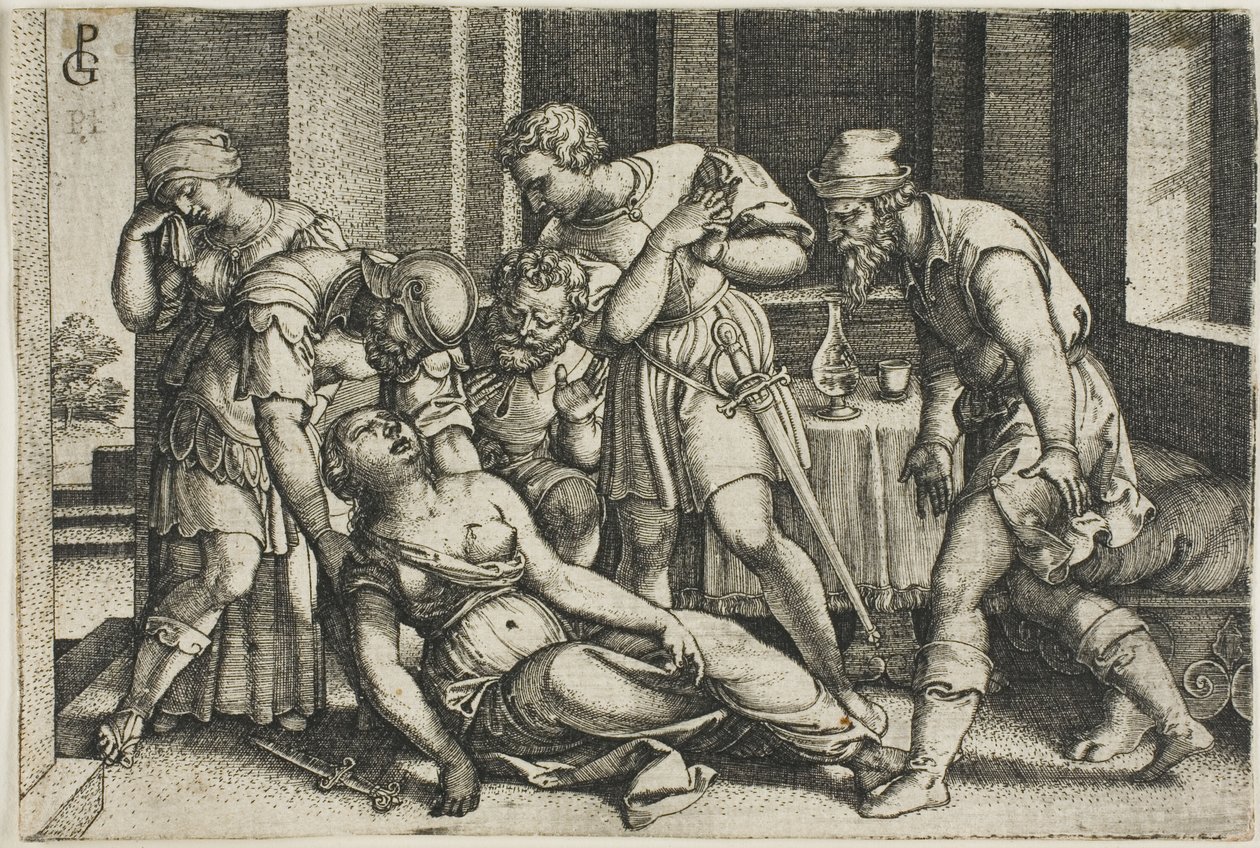 Lucretias død af Georg Pencz