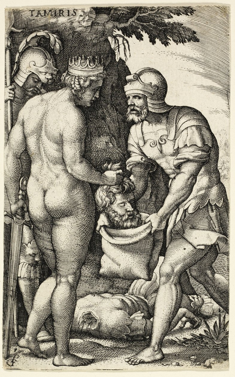 Tamiris, fra græske heltinder af Georg Pencz