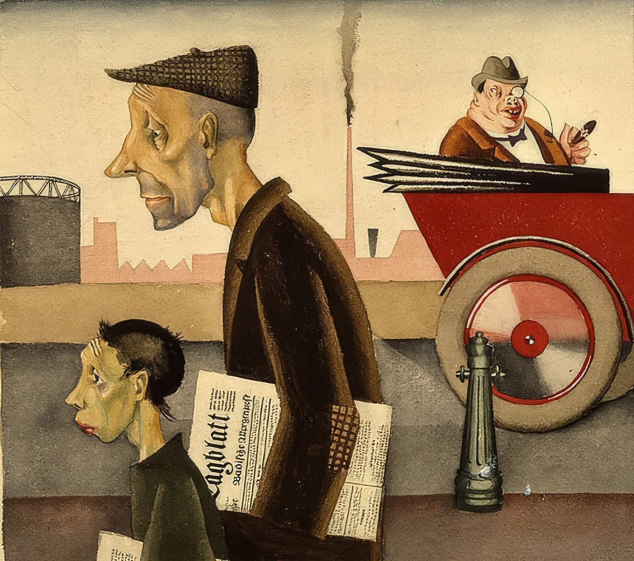 Avisbud. Omkring 1921 af Georg Scholz
