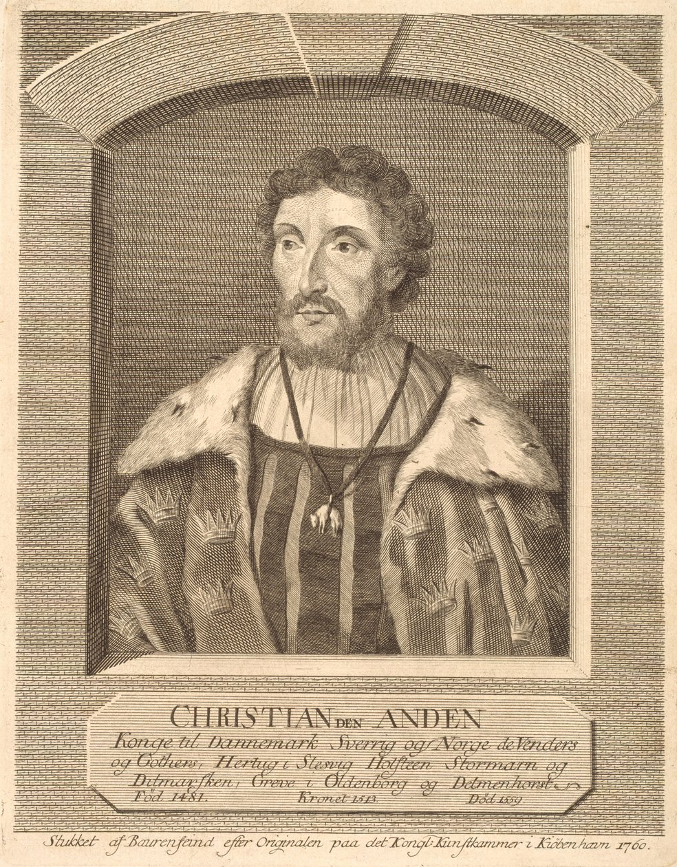 Christian II af Georg Vilhelm Baurenfeind