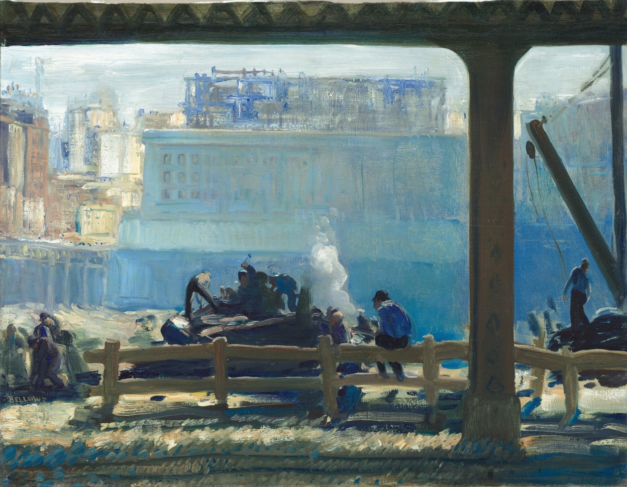 Blå morgen af George Wesley Bellows