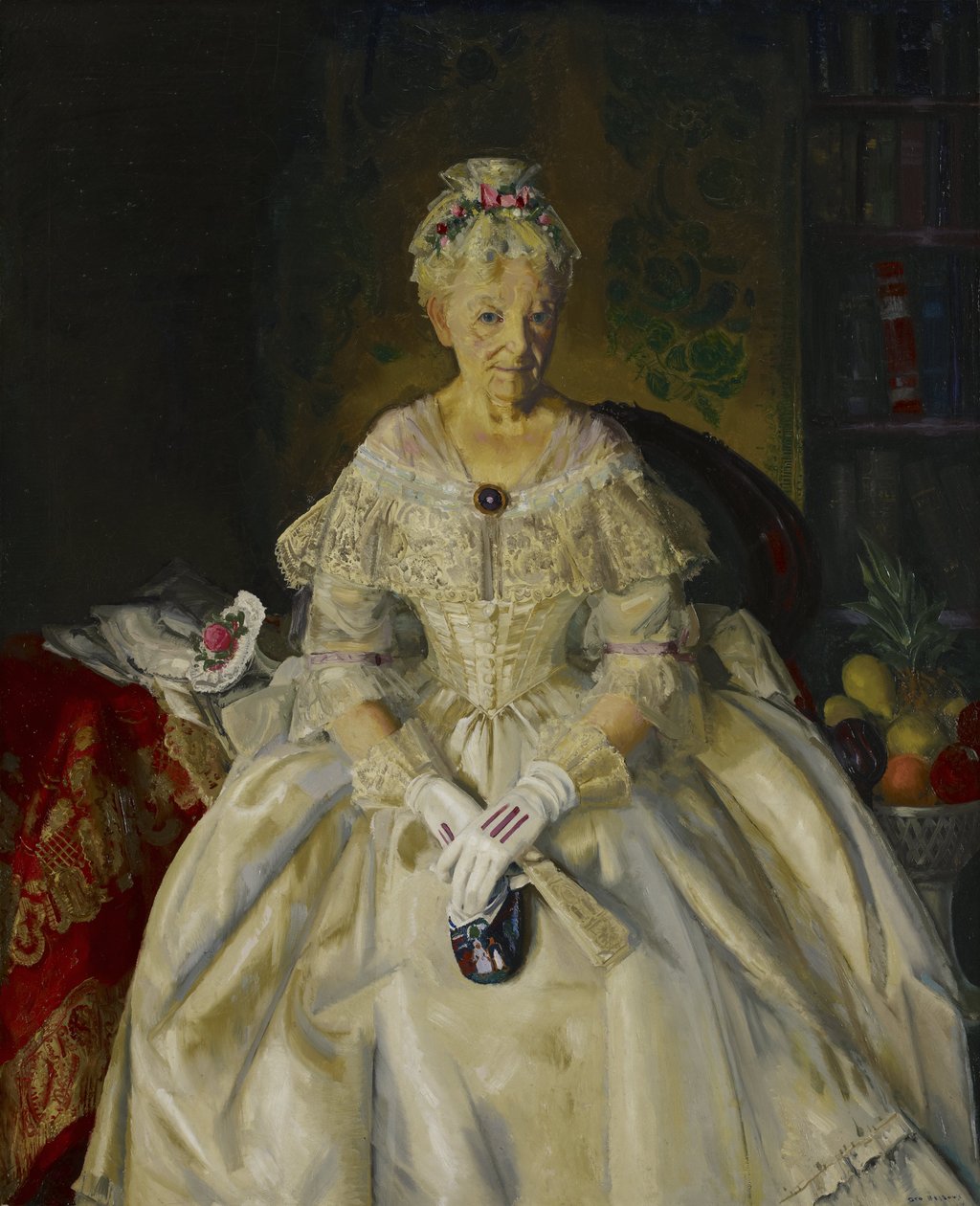 Fru T. i Cream Silk, No.2 af George Wesley Bellows
