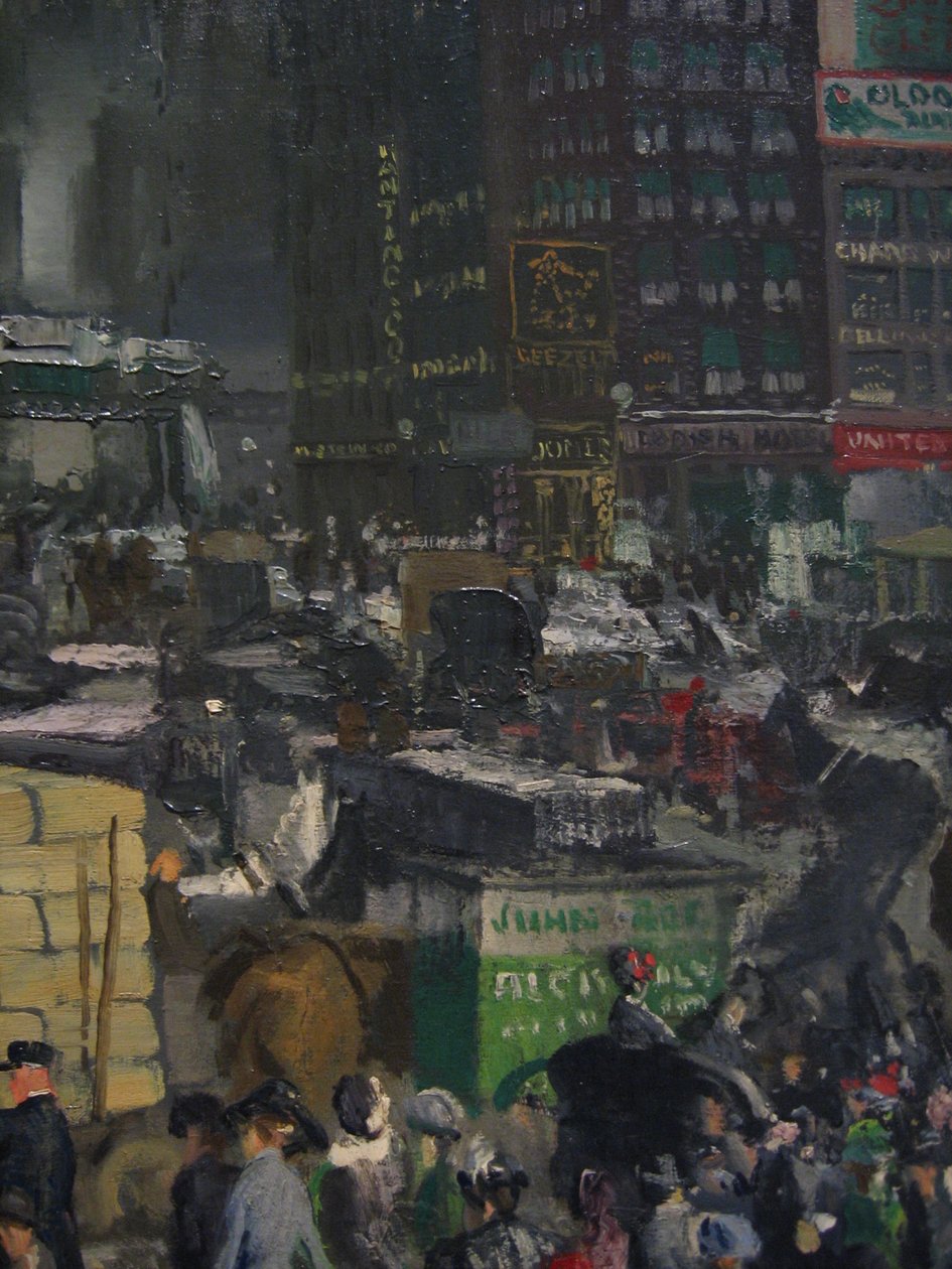 New York detalje af George Wesley Bellows