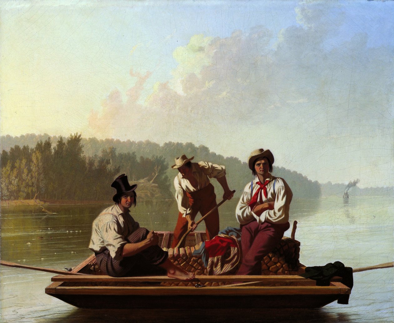 Bådsmænd i Missouri af George Caleb Bingham