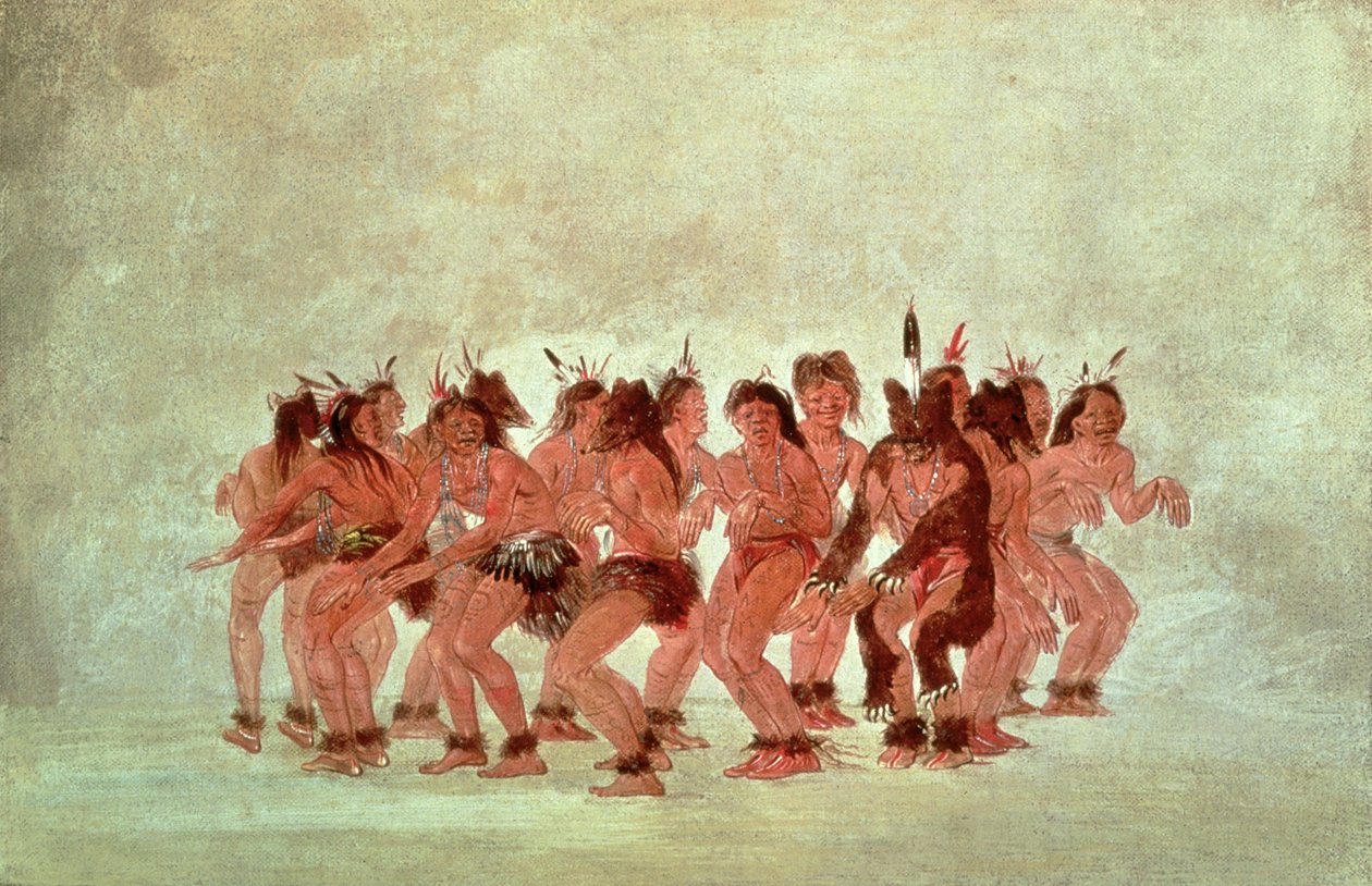 Bjørnedans af George Catlin