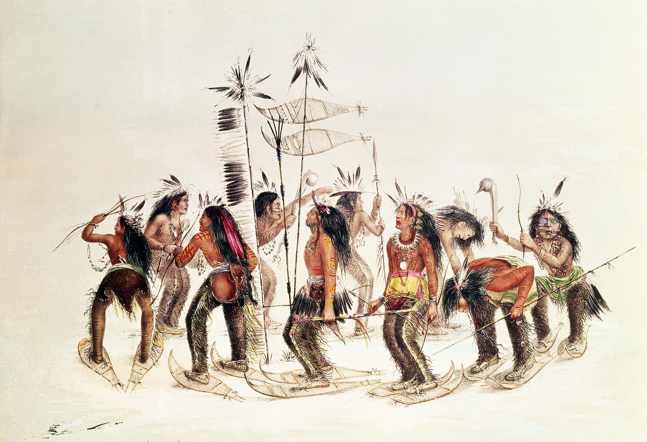 Sneskodansen: At takke den store ånd for sneens første tilsynekomst af George Catlin