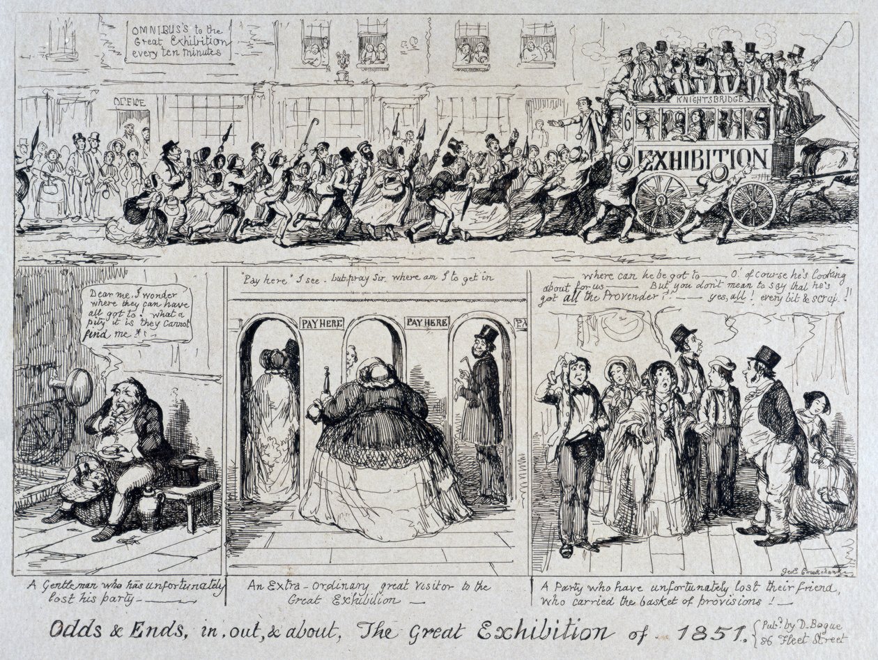 Mayhews store udstilling fra 1851: Odds and Ends, in, out, and about, 1851 af George Cruikshank