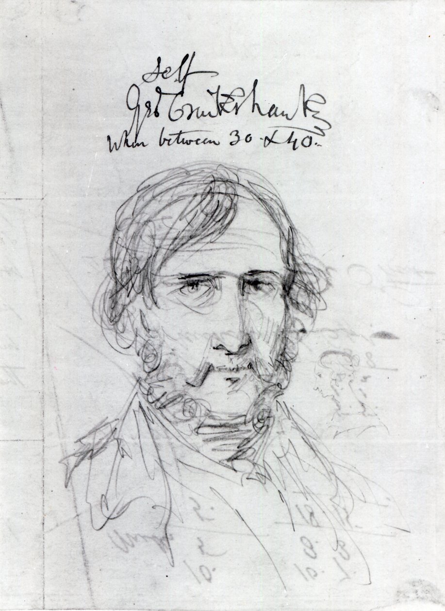Selvportræt af George Cruikshank