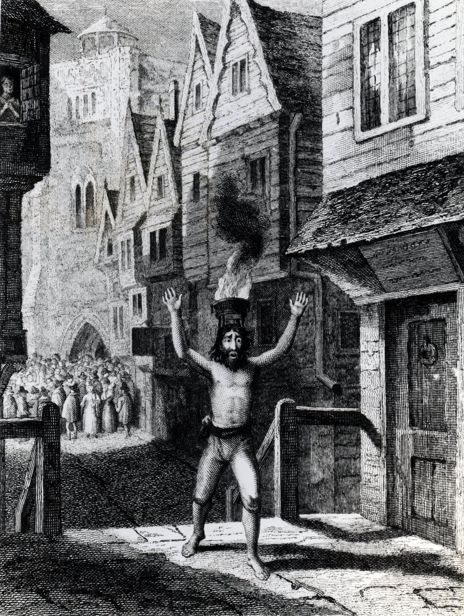 Solomon Eagle, graveret af Davenport, udgivet af Thomas Tegg and Son, 1835 af George Cruikshank