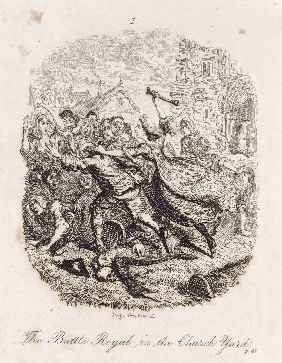 Battle Royal in the Church Yard, fra 