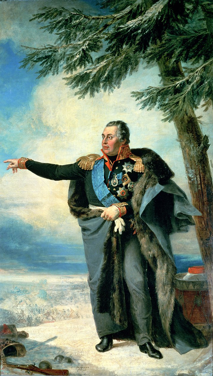 Michael Ilarionovich Golenichtchev Kutuzov (1745-1813) Prins af Smolensk, 1829 af George Dawe
