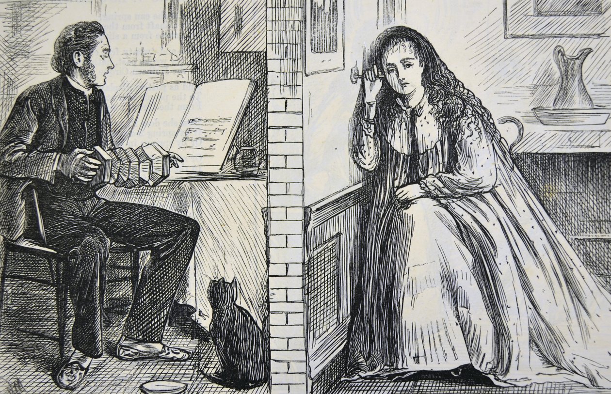 Vibration af lyd, 1871 af George du Maurier