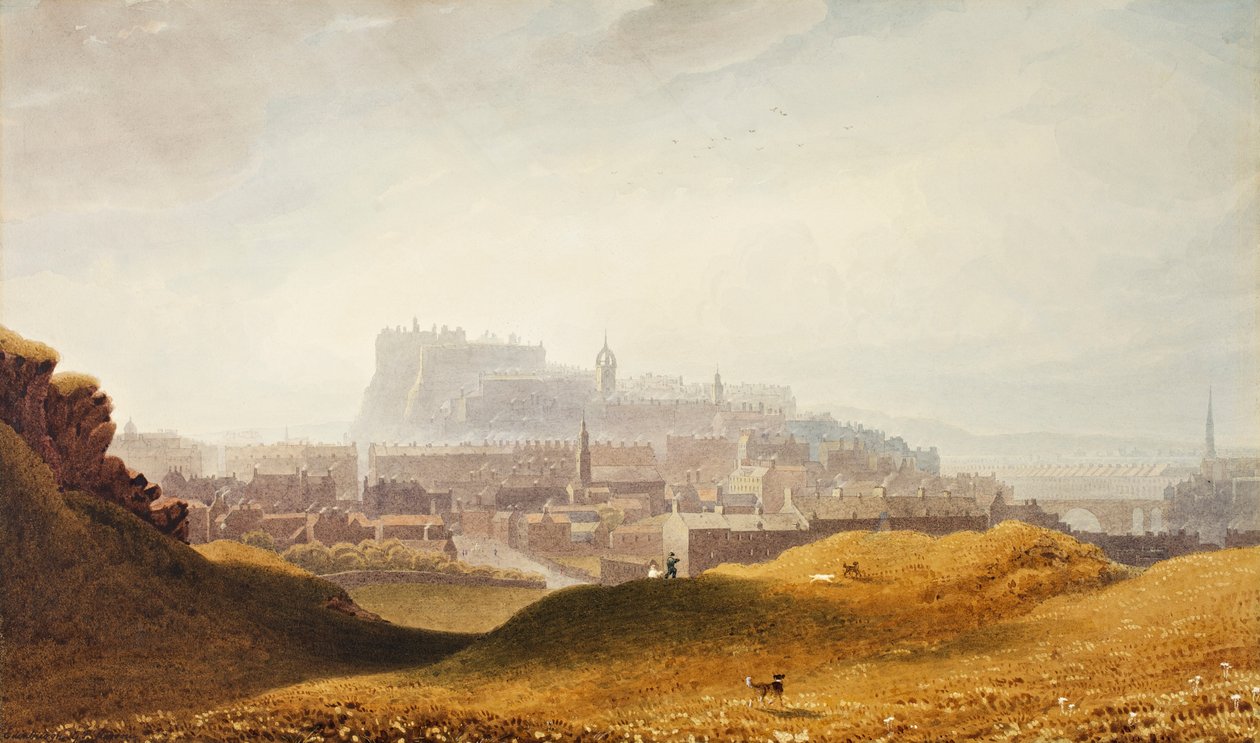Edinburgh, ca. 1830 af George Fennel Robson