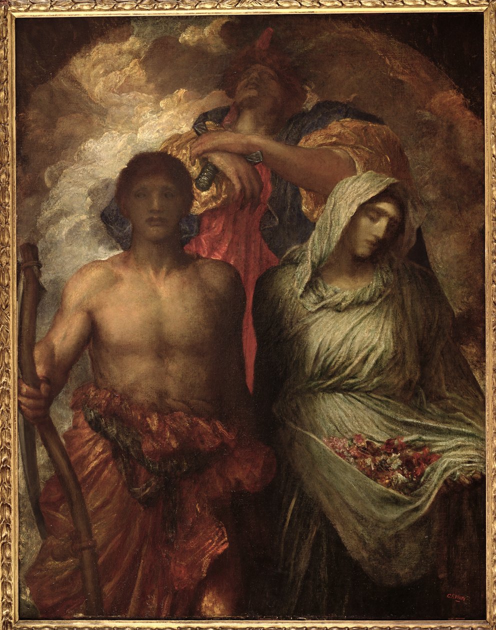 Tid, død og dom, c.1895 af George Frederick Watts