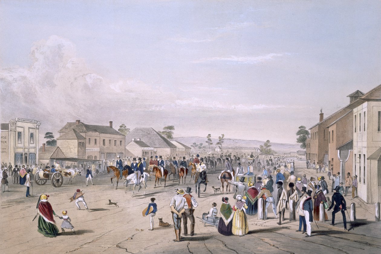 Kaptajn Sturts afgang, august 1844, fra 